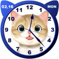 猫の時計 ブログパーツ