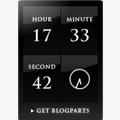 【SimpleClock】シンプルなデザインの時計ブログパーツ