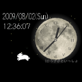 うさぎの月時計 ブログパーツ
